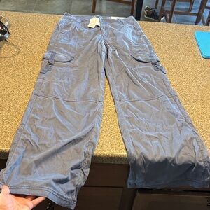 New american eagle dreamy drape wide leg cargo pants